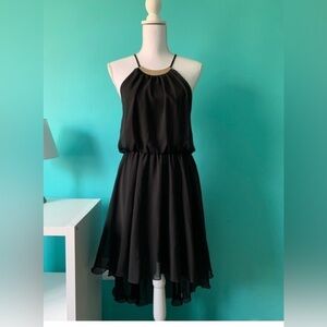 Lily Rose Women’s Hi Low Dress Size Large Black